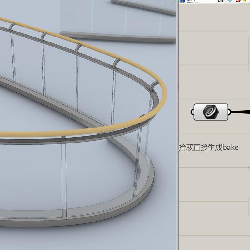 Shopping Mall/Waterfront Grasshopper Railings Generate Pickup Lines