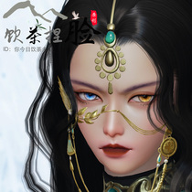 A dream Jianghu mobile game pinched face data into a woman black gold-Huashan dark incense Cloud dream Canghai Jialan black skin into a woman