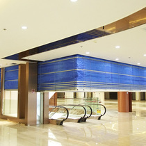 Hangzhou Inorganic Cloth Fireproof Roller Shutter Steel Composite Fireproof Roll Curtain Door Double Track Double Curtain Special Level Fireproof Roll Curtain Door