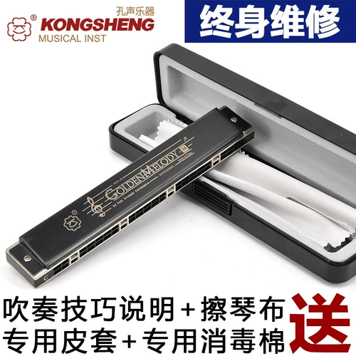 孔声 Профессиональная губная гармошка для взрослых подходит для мужчин и женщин для школьников, полный комплект, подходит для начинающих