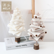 Lan Pavilion wool felt mini Christmas tree creative home holiday decorations Nordic style art desktop small ornaments