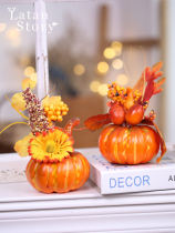 Christmas Pumpkin Lantern Berry Desktop Decoration Home Hotel Window Ornaments Kindergarten Decoration Props