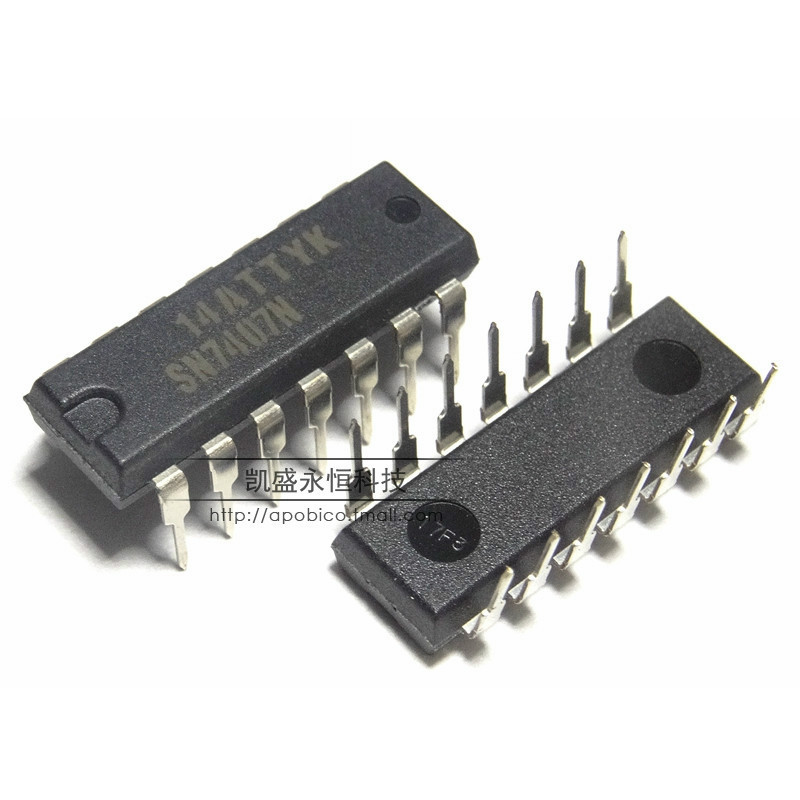 In-line SN7407N 7407N DIP-14 Six-way buffer driver integrated circuit chip IC