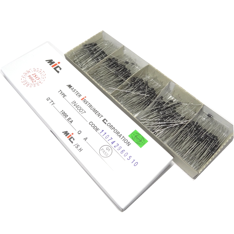 In-line rectifier diode 1N4007 DO-41 IN4007 1A 1000V 1000 pieces = 20 yuan