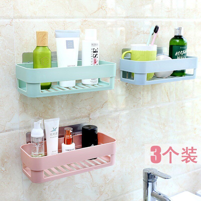 Wall Makeup Room Shelving Bathroom Suction Wall Type Living Room Suction Cup Toilet Home Shelf Appliance Placement Wall Linen