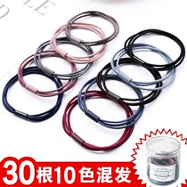 Ponytail adult color hair card cute girl rubber band head rope leather case rubber band Hairband head wear exquisite red