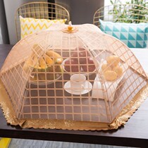 Hood Vegetable Lid Food Cover Food Cover Transparent Table Cover Vegetable Hood Upscale Meal Hood Fold Rectangular Home