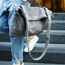 Hard Graft Shoulder Bag for Men Genuine Leather Handmade Messenger Bag Minimalist Official Document Travel Light Luxury Messenger Bag for Men