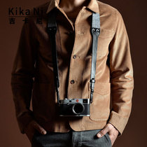 Jikani Hardgraft British trendy brand retro genuine leather Leica mirrorless camera shoulder strap SLR camera strap