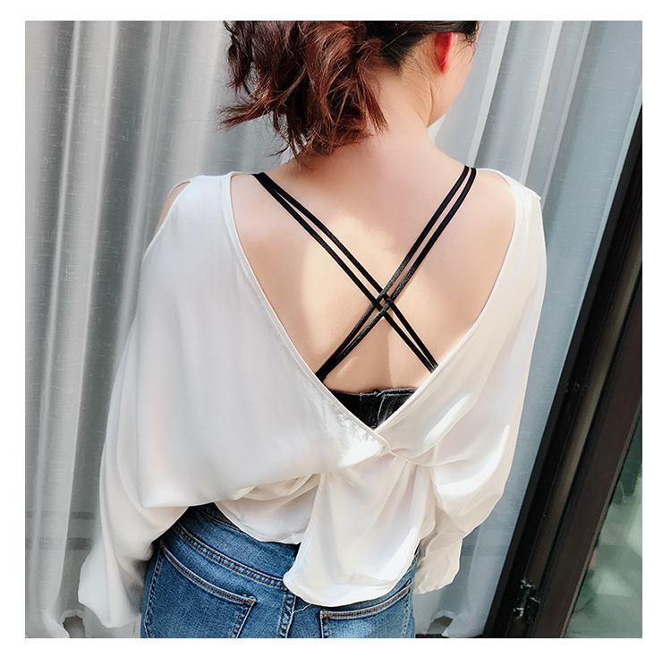 [Mua 2 tặng 1] đánh vần với dây đeo chéo lạ mắt Đồ lót đơn giản gợi cảm làm đẹp với móc áo chống trượt băng thông do lot nu