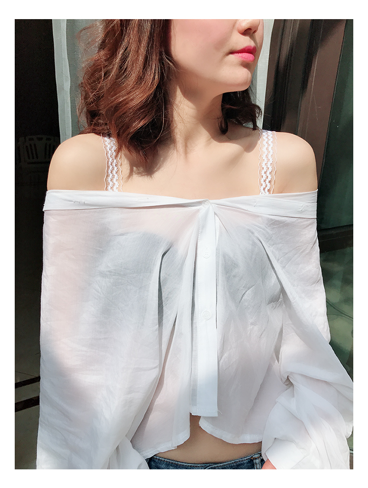 [Mua 2 tặng 1] Đồ lót một cổ có dây đeo vai rộng áo ngực có cổ ren dễ thương dây áo trong