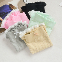 2019 cute lace safety pants three-dimensional twist leggings leggings breathable three-point flat corner underwear anti-light