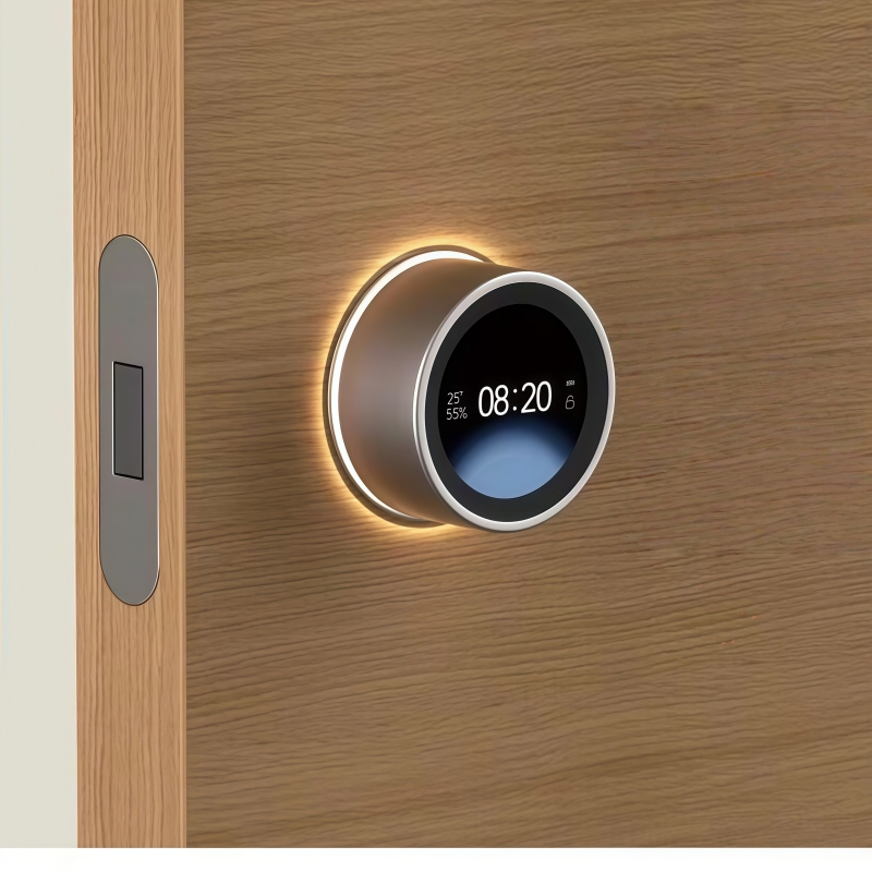 Linghui Intelligent Password Silent Door Lock for Indoor Bedroom Solid Wood Door Office Study Apartment Entry Door Card Lock