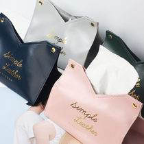 Nordic ins creative home living room paper box restaurant car car car net red leather cute tissue box