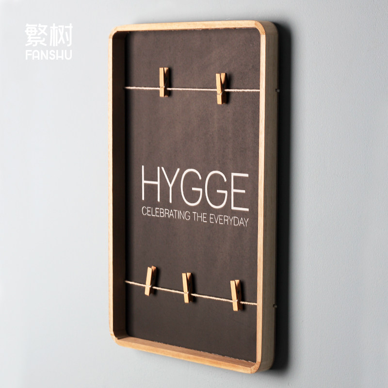 Nordic home ins creative photo wall free punching creative personality wall hanging decoration net red photo clip message board