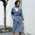 Áo khoác cashmere hai mặt nữ giữa mùa thu 2019 thu đông phổ biến mới Áo len nữ cao cấp Hàn Quốc - Trung bình và dài Coat