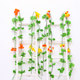 Simulated fruits and vegetables ceiling decoration rattan plants flower vines green plants green leaves vines plastic fake flowers water pipes