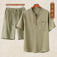 Зеленая одежда из фасоли+зеленые брюки с фасолью