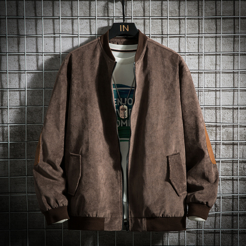 Corduroy Jacket Men's Autumn and Winter 2026 New American Retro Baseball Jacket Men's Casual Sports Large Size Jacket