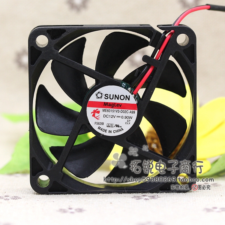 SUNON ME60151V3-D02C-A99 6015 12V 0 9W ultra-quiet electric car charger fan