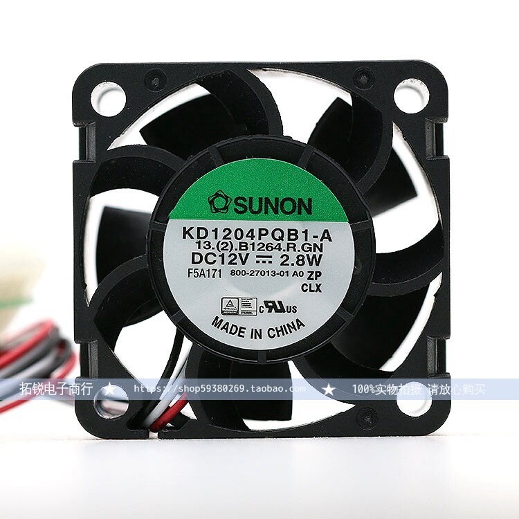 Full new quasi SUNON KD1204PQB1-A 4028 4CM 12V 2 12V 8W Fan with stop turning alarm