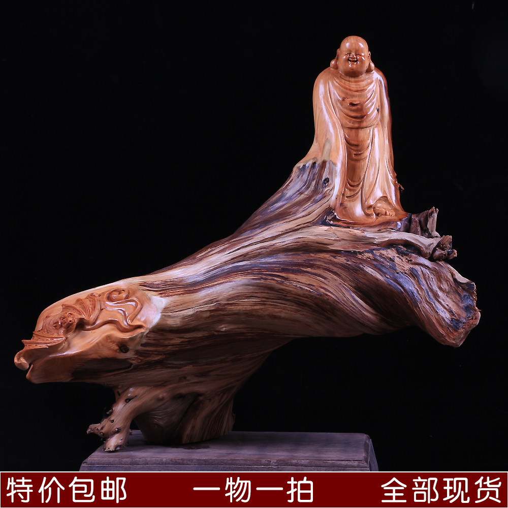 Taihang Cliff Bergen sculptures Millver Pendulum Pieces Living Room Natural Random Wood Carving Craft Gift Hem Accessories Handmade Engraving