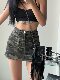 Short skirt A-line skirt American retro A-line skirt camouflage