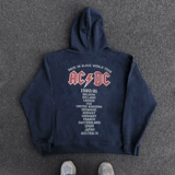 Ретро толстовка с капюшоном в стиле хип-хоп, в американском стиле, оверсайз