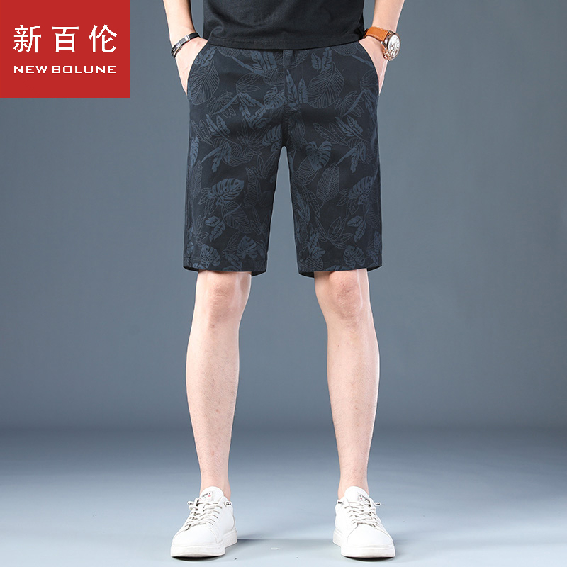 New Balance 2026 Summer Thin Mid-Length Pants Men's Casual Shorts Slim Fit Black Loose Straight Five-Point Pants