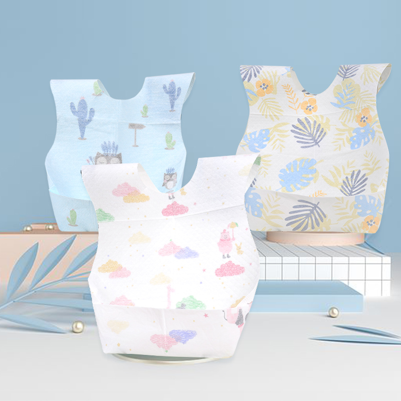 Baby Disposable Saliva Towel Baby Eat Waterproof Surrounding Pocket FOOD CHILDREN'S BIB POCKET PORTABLE FREE-TO-EAT-FREE DINNER BIB POCKET