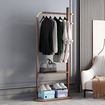Hangshirt frame landing bedroom New Chinese luxury all-solid wooden cap rack Simply modern room clothing shelf