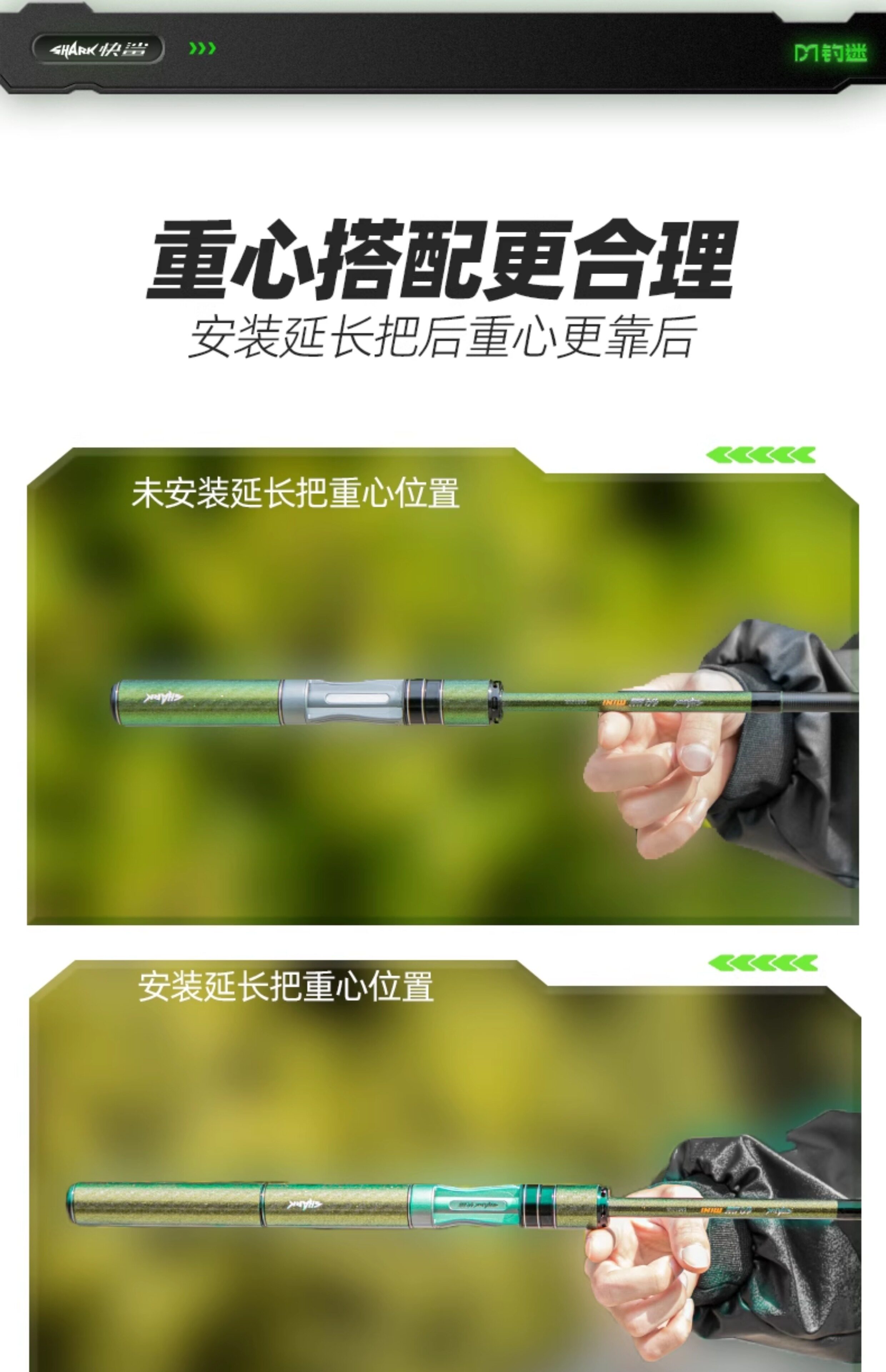 Дорожные суб -полюсный 钓迷快鲨超短节伸缩路亚竿全套ml泛用杆钛合金稍可携式旅行鱼竿套装 Fishingfans