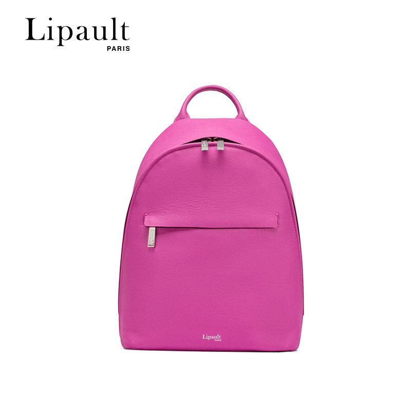 Lipault European and American cowhide backpack women's casual travel backpack simple high-end school bag small P62