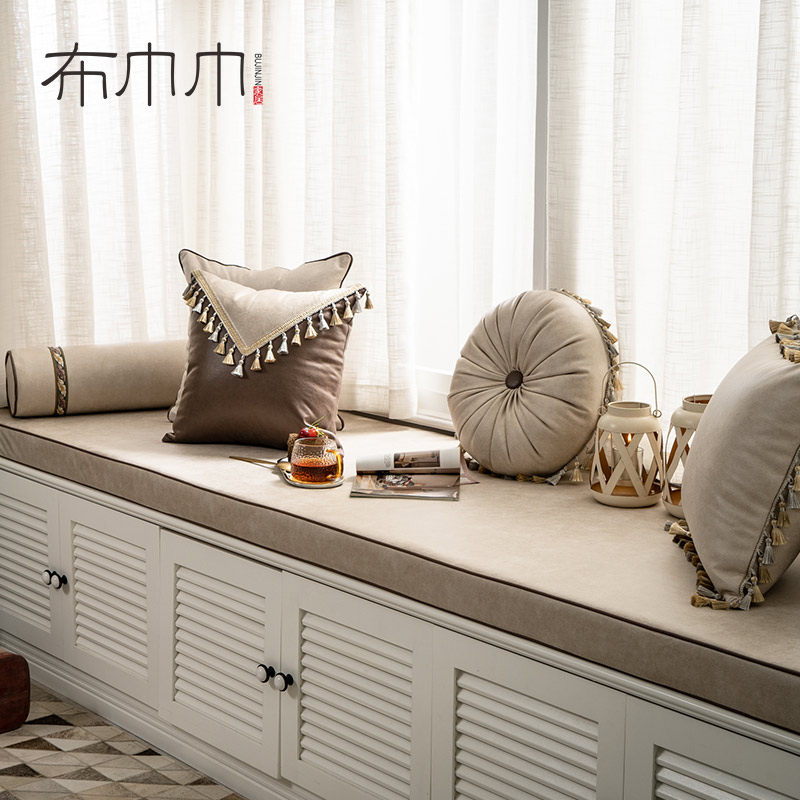 European floating window mat small light luxury style bedroom padded net red window table mat removable and washable four seasons universal balcony mat