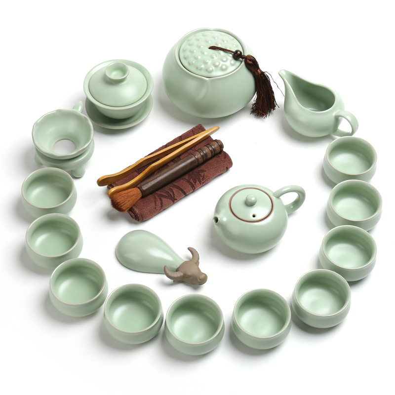 ZongTang your up kung fu tea set suits for your porcelain ceramic tea set tureen teapot teacup of a complete set of office home