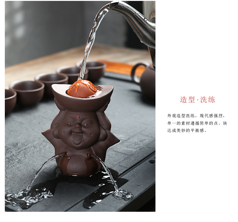 ZongTang purple sand tea pet furnishing articles kung fu tea accessories fortunes bonanza plutus spittor the mythical wild animal