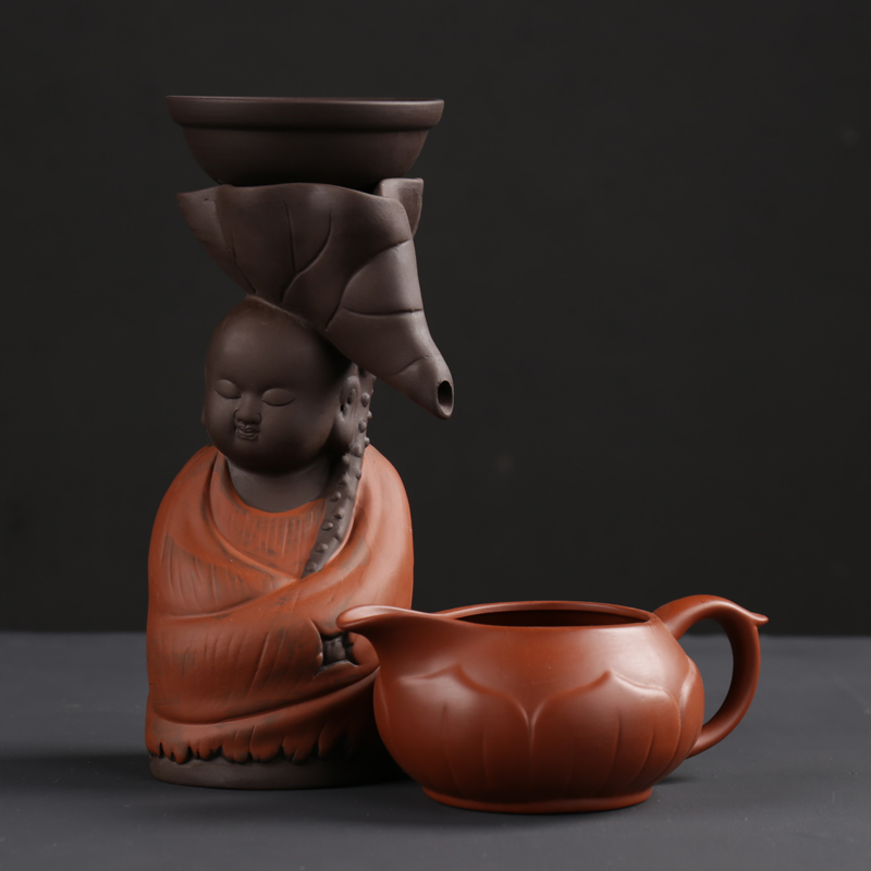 ZongTang creative tea accessories violet arenaceous) filter monk monk tea tea strainer creative ceramic tea strainer