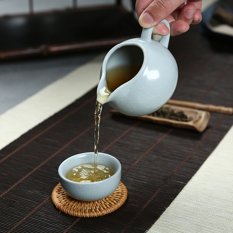 ZongTang tea azure sea fair cups sliced open your up tea to keep agate archduke cups of tea ware porcelain glaze