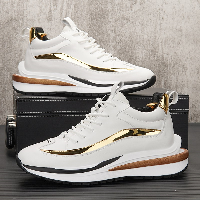 European station men's shoes new spring and autumn tide shoes daddy shoes men's all-match small white shoes men's thick bottom heightening casual shoes