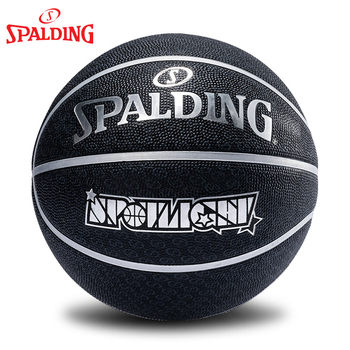 Spalding Basketball Official Authentic Outdoor Cement Floor Wear-Resistant Rubber Adult Size 7 Youth Children Primary School Students