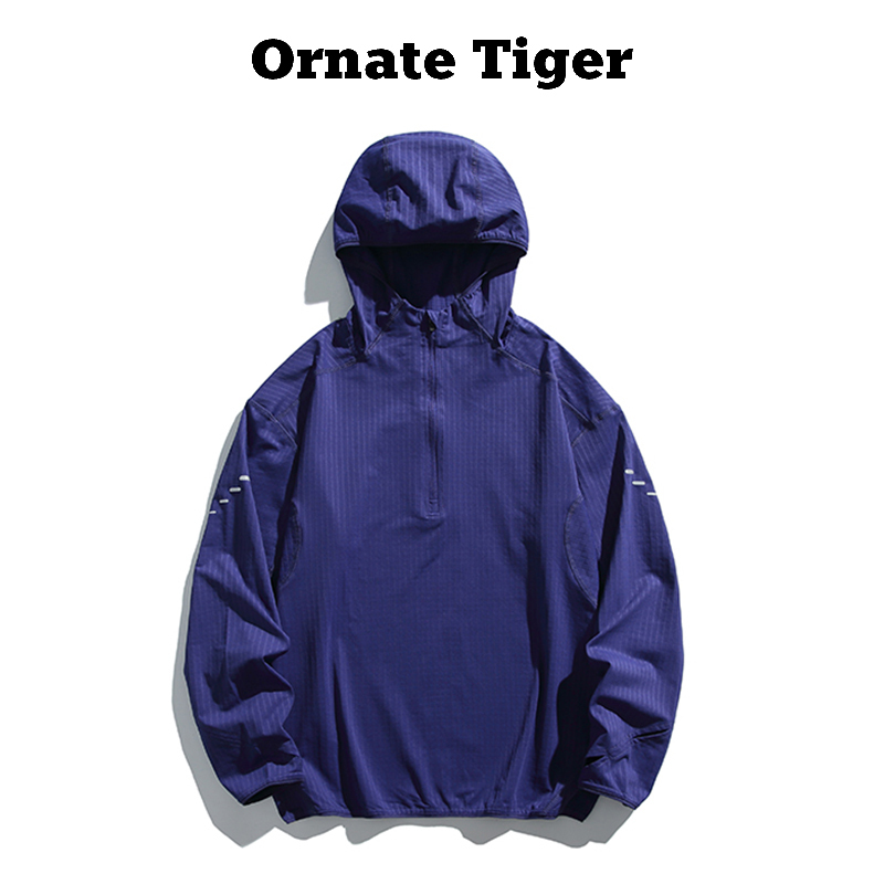 New Ornate Tiger2026 Autumn Functional Jacket for Women Patagonia Half-Zip Loose Hooded Top