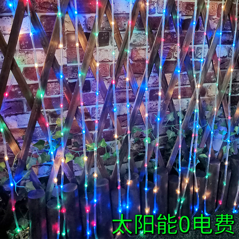 Outdoor waterproof solar lamp with led pipe lamp New Chinese New Year Fancy Lantern Villa Courtyard Wall Decorative light tree lamp