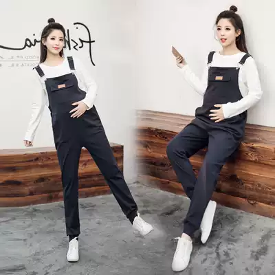 Pregnant women holding baby bag pants spring and autumn outer wear fashion 2021 new trousers 3-5-9 months spring pregnant sling pants