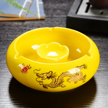 Ashtray ceramic personality European ashtray fashion household coffee table ornaments large living room office high-end trend