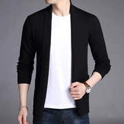 Áo len cardigan nam mỏng áo khoác mùa xuân 2018 mới dài tay áo Hàn Quốc Casual nam dệt kim áo len màu rắn