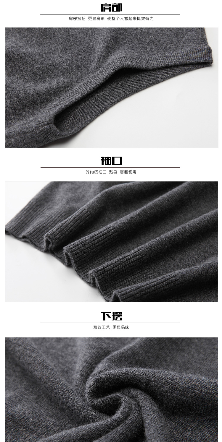 Mùa xuân và mùa thu nam tinh khiết cashmere áo len vest màu rắn cashmere áo len vest người đàn ông giản dị của áo len áo len vest triều