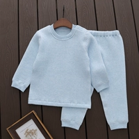 Синий открытый топ плеча+двойные панты