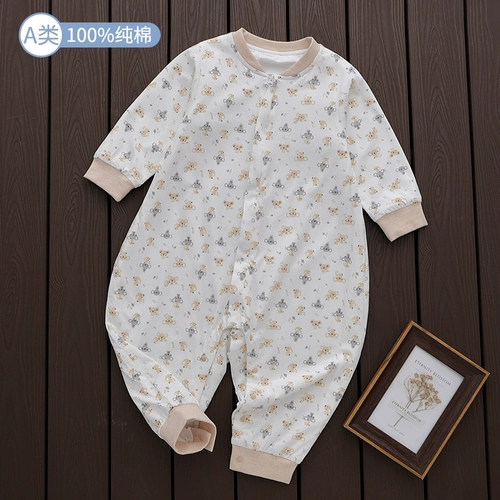 Детский хлопковый универсальный спальный мешок на четыре сезона, двухэтажная детская осенняя пижама