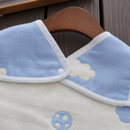 Детский марлевый бандаж пупочный, нагрудник, слюнявчик, фартук, жилет без рукавов для еды, с карманом