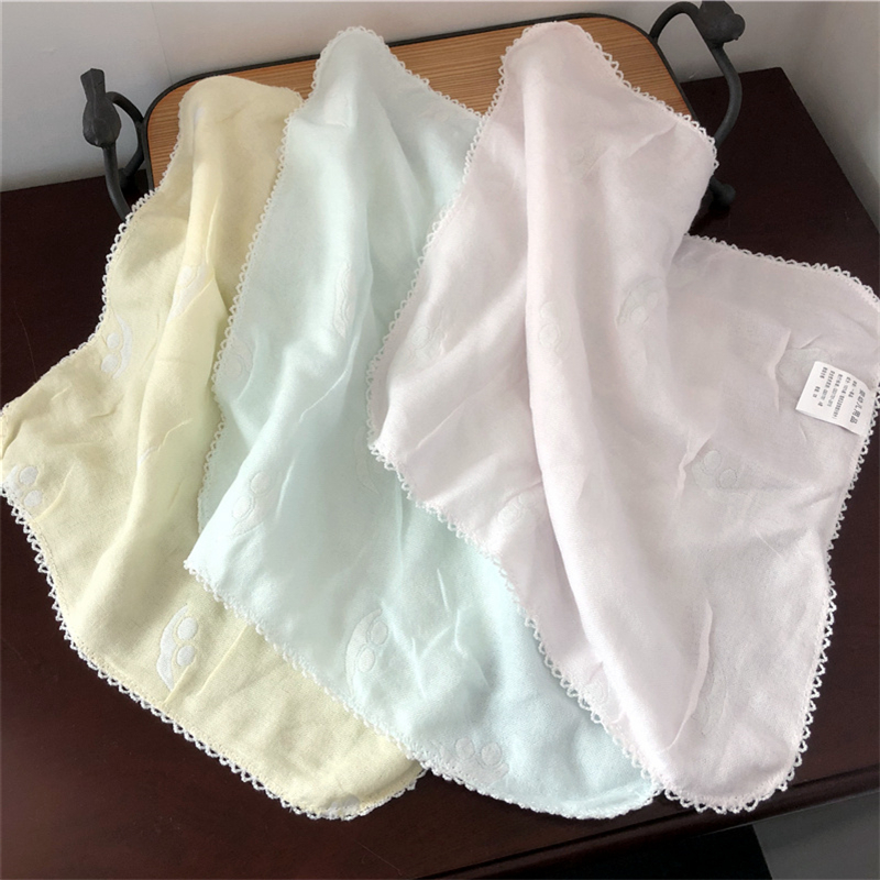 Baby gauze pure cotton small square towel newborn face towel saliva towel super soft children's towel face towel three pack